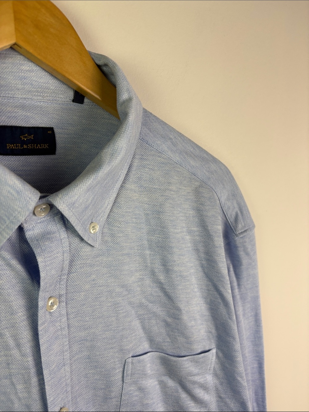 Paul Shark Light Blue Men's Button-Down Shirt size XL - Picture 4 of 7